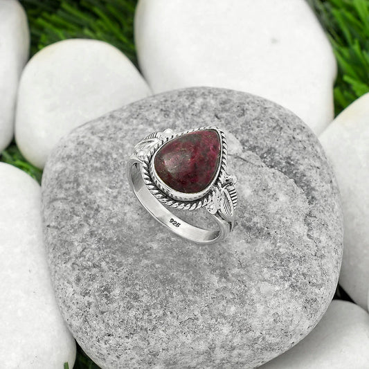 Natural Tourmaline Quartz Ring size-8 R-1403 SDR162286