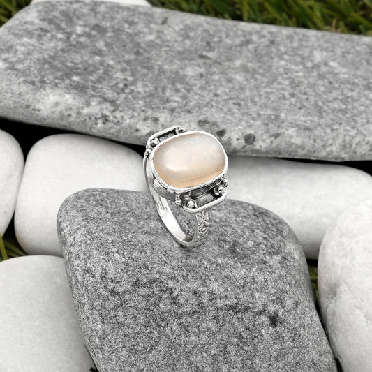 Natural Srilankan Moonstone Ring size-7 R-1121 SDR162836