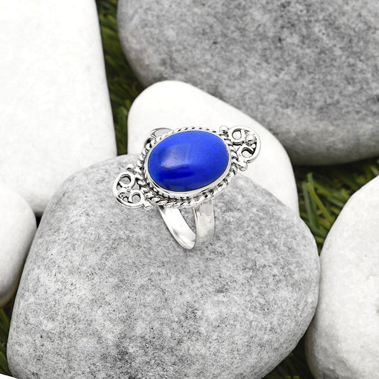 Natural Lapis - Afghanistan Ring size-8.5 R-1500 SDR163144