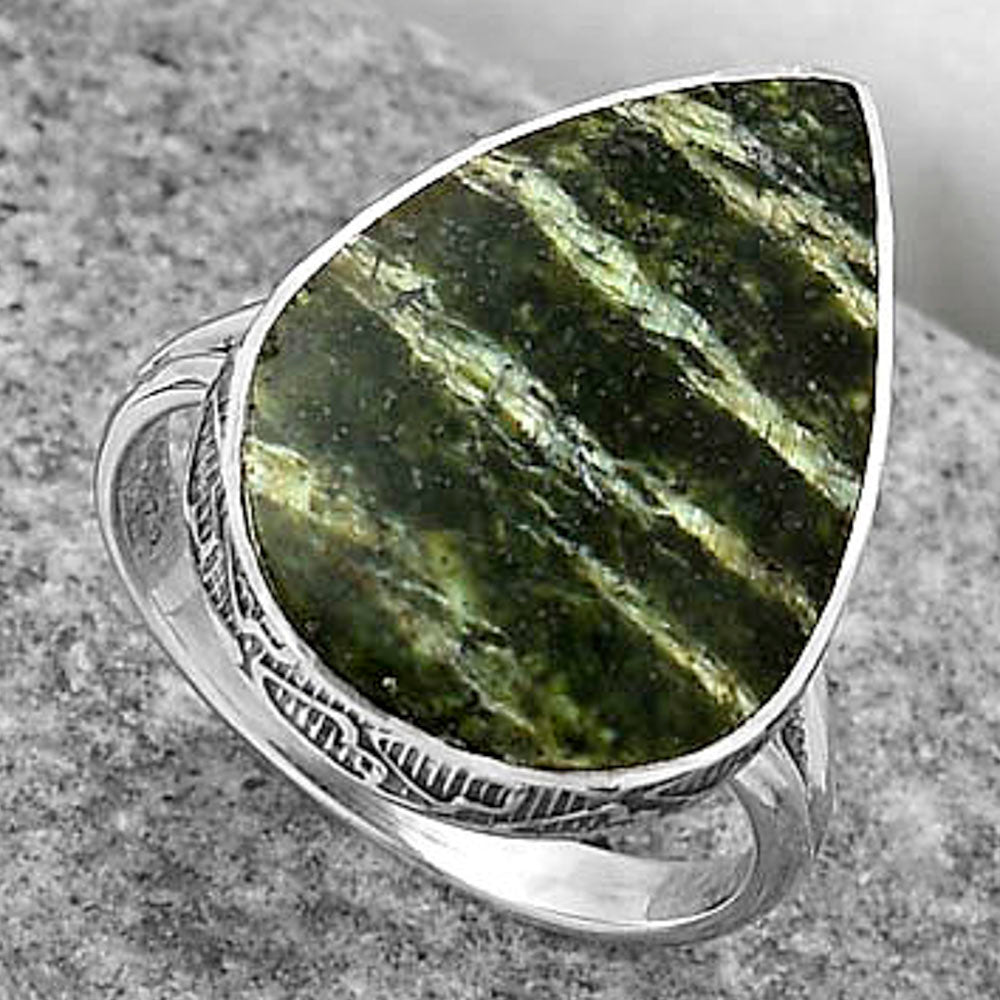 Natural Chrysotile Ring size-8.5 R-1191 SDR163874