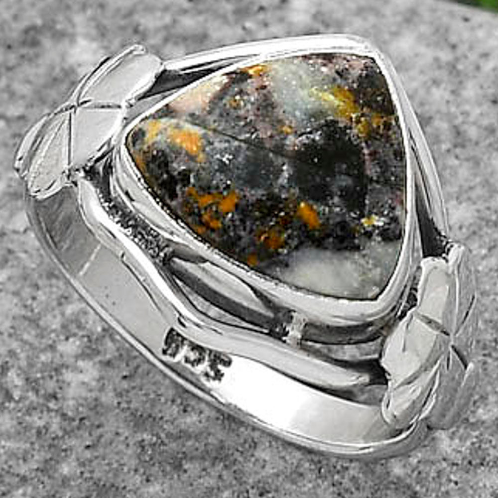 Natural Indian Blanket Jasper Ring size-7.5 R-1497 SDR164454