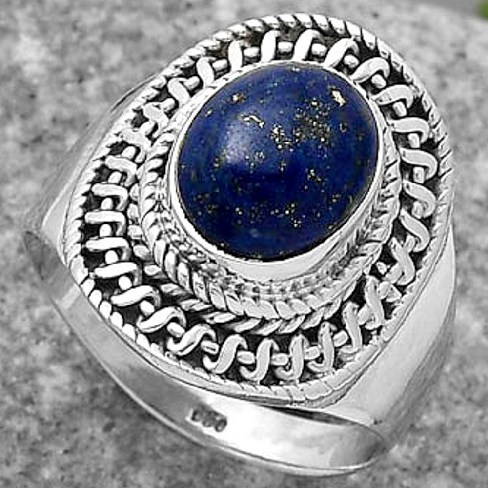 Natural Lapis - Afghanistan Ring size-8.5 R-1279 SDR164519