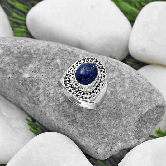 Natural Lapis - Afghanistan Ring size-8.5 R-1279 SDR164519