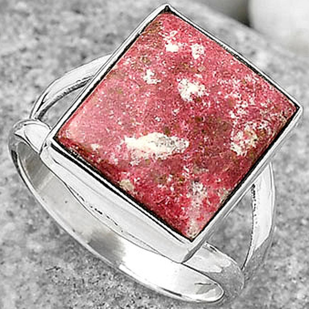 Natural Pink Thulite - Norway Ring size-7.5 R-1002 SDR165061