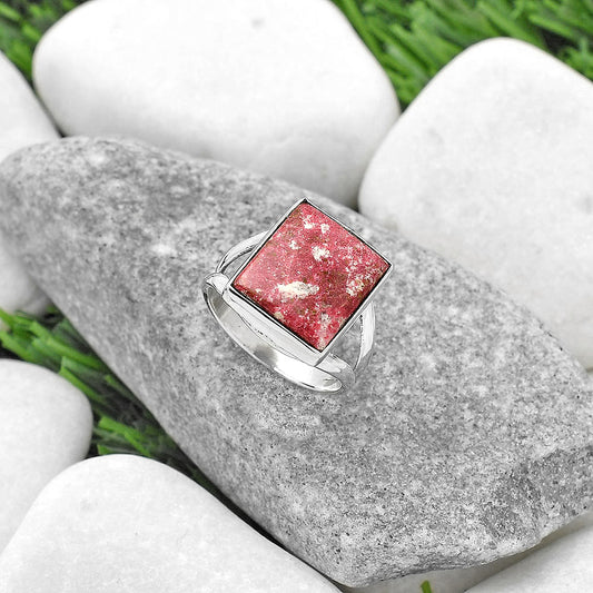 Natural Pink Thulite - Norway Ring size-7.5 R-1002 SDR165061
