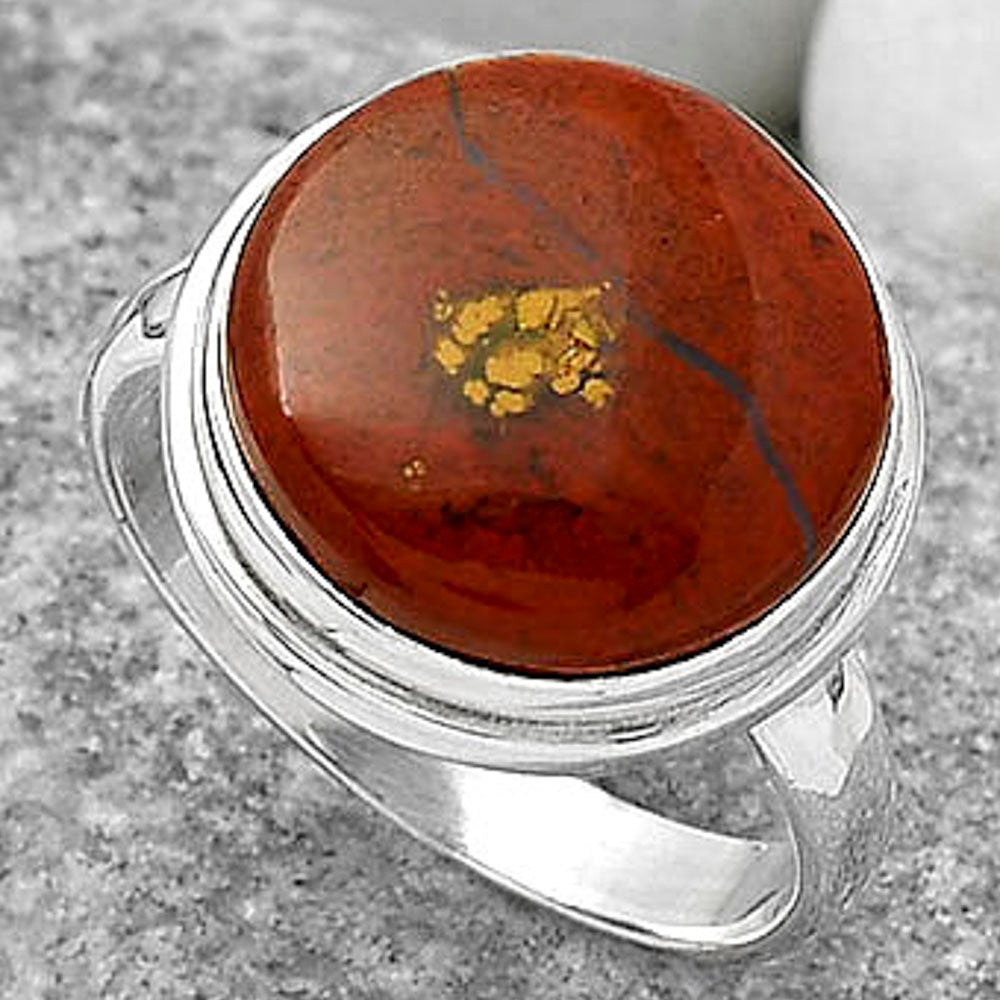Natural Red Moss Agate Ring size-8 R-1156 SDR165241