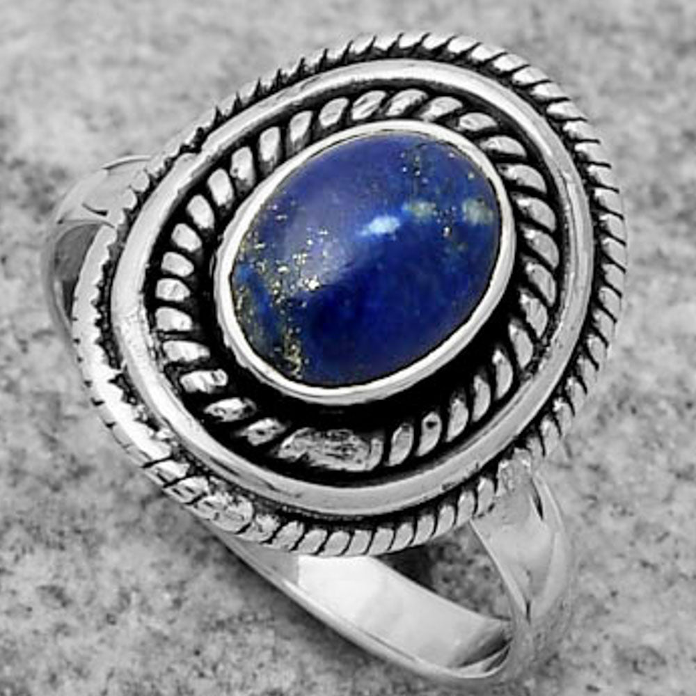 Natural Lapis - Afghanistan Ring size-8 R-1097 SDR166218