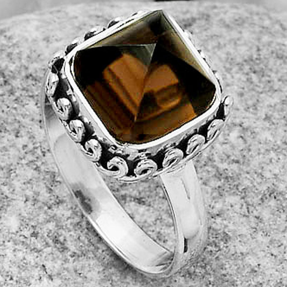 Natural Smoky Quartz - Brazil Ring size-7.5 R-1196 SDR166998