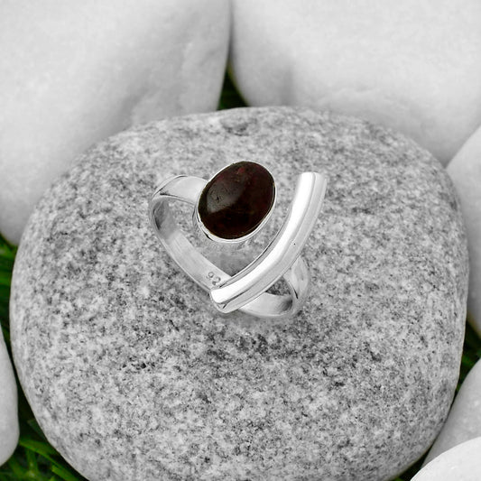 Natural Tourmaline Quartz Ring size-8 R-1457 SDR167209