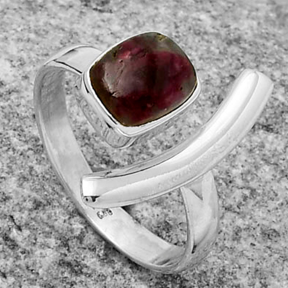 Natural Tourmaline Quartz Ring size-8 R-1457 SDR167239