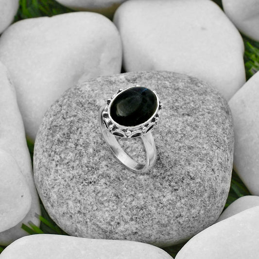 Blue Fire Labradorite - Madagascar Ring size-7.5 R-1198 SDR167292