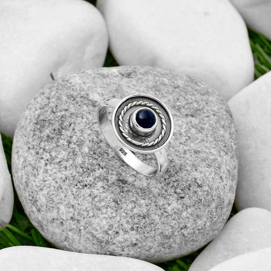 Natural Sodalite Ring size-8.5 R-1439 SDR167692