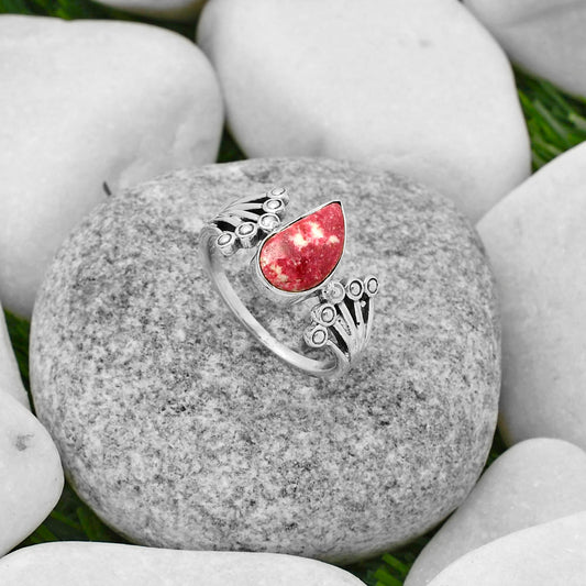 Natural Pink Thulite - Norway Ring size-8.5 R-1249 SDR167725