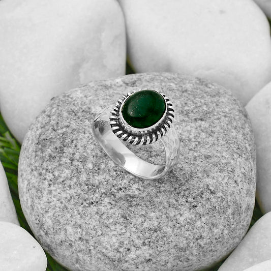 Natural Green Aventurine Ring size-7 R-1279 SDR167844