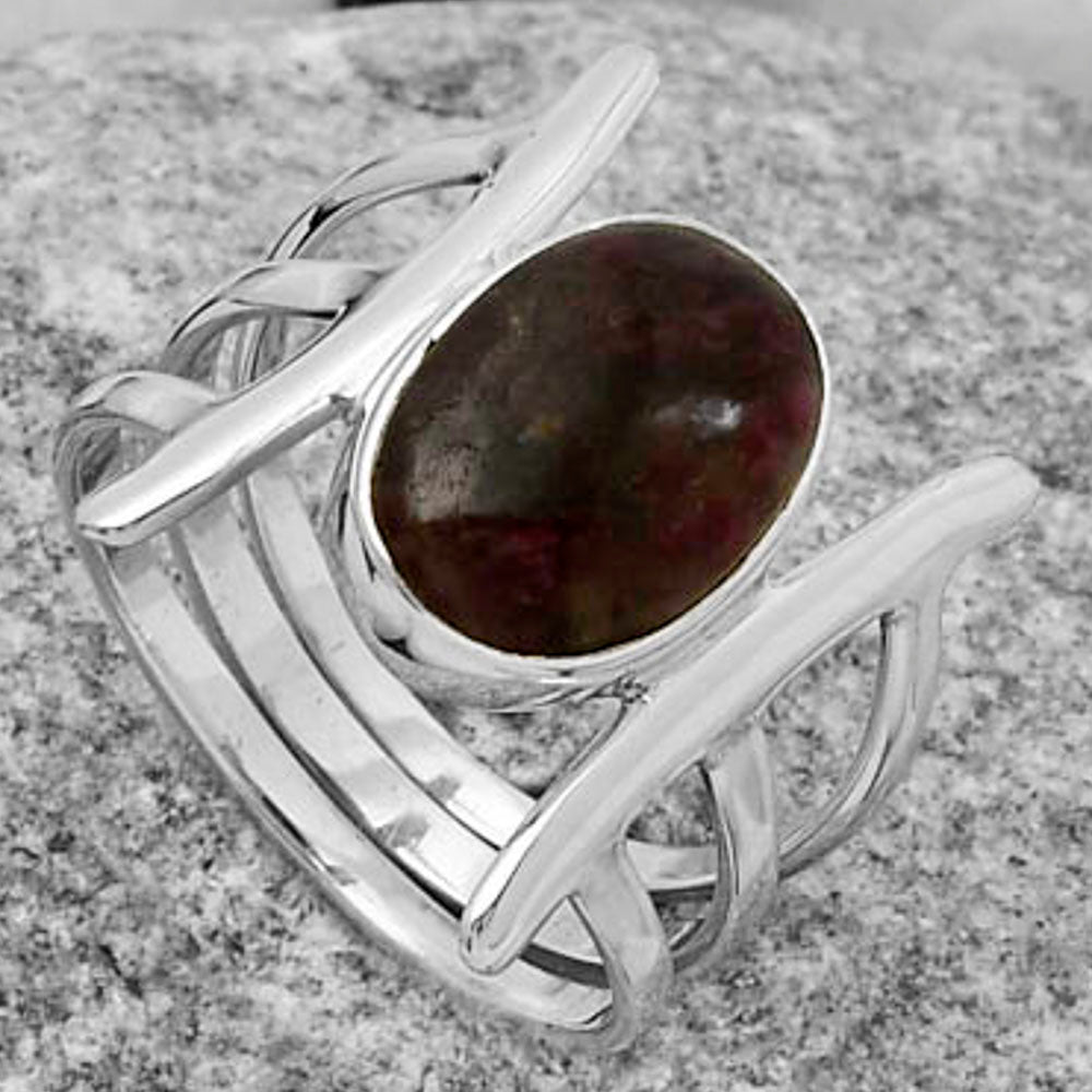 Natural Tourmaline Quartz Ring size-7 R-1544 SDR167910