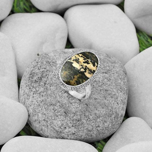 Natural Russian Honey Dendrite Opal Ring size-8.5 R-1307 SDR168253