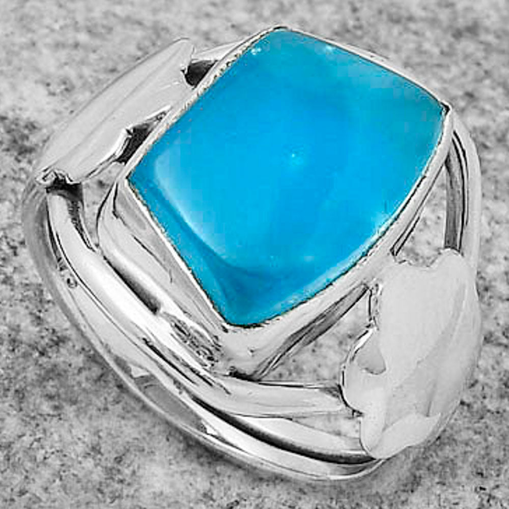 Natural Smithsonite Ring size-7 R-1497 SDR168309