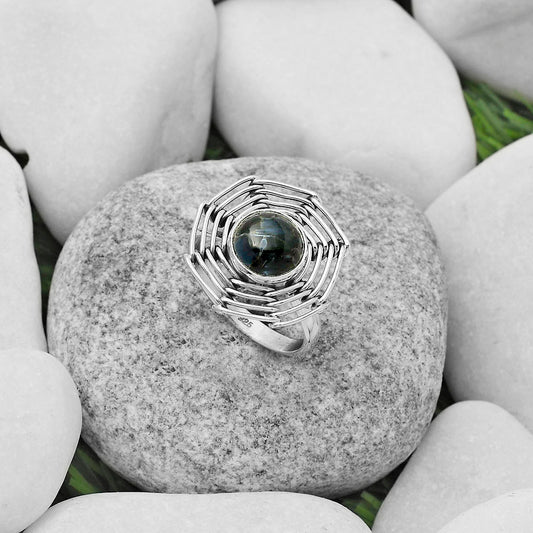 Wire Wrap - Pietersite - Namibia Ring size-9 R-1445 SDR168394