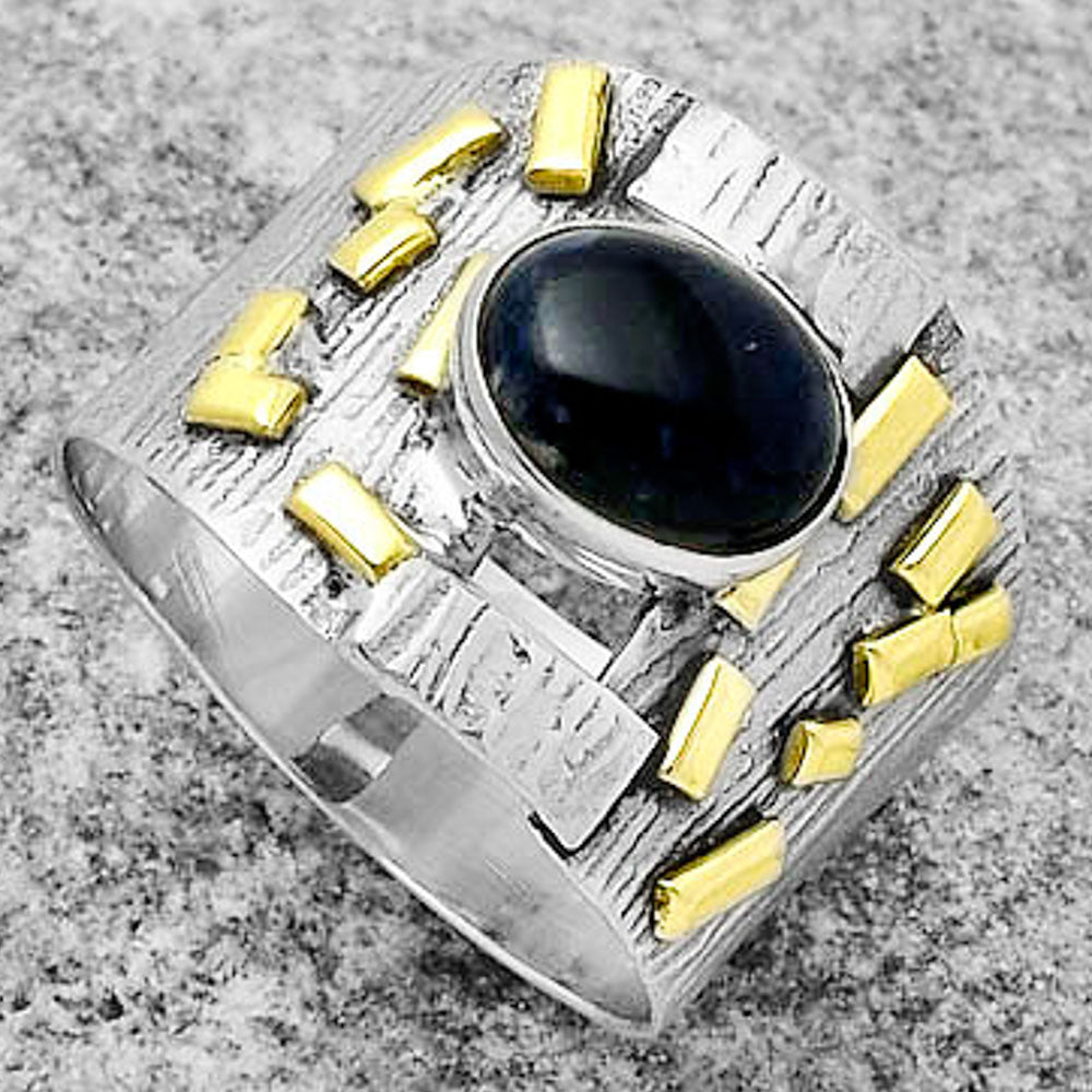 Two Tone - Natural Sodalite Ring size-7.5 R-1543 SDR168462