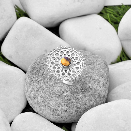 Artisan - Spiny Oyster Turquoise Ring size-8 R-1107 SDR169402