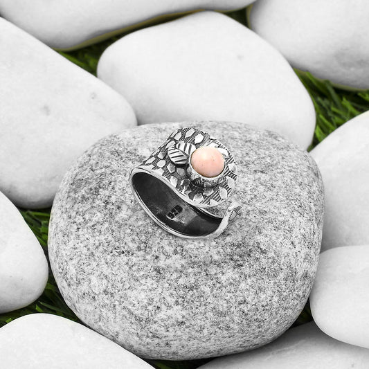 Adjustable - Pink Opal - Australia Ring size-6.5 R-1319 SDR169906
