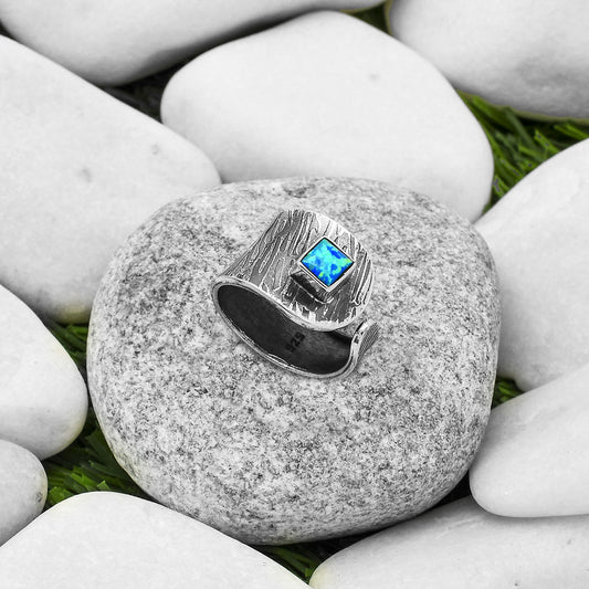 Adjustable - Fire Opal Ring size-6.5 R-1319 SDR169971