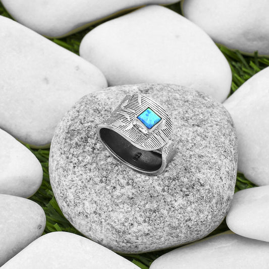 Adjustable - Fire Opal Ring size-8 R-1319 SDR170063