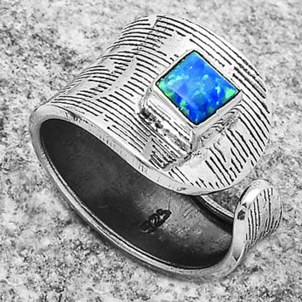 Adjustable - Fire Opal Ring size-6 R-1319 SDR170070