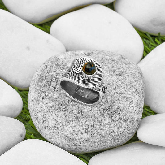 Adjustable - Pietersite - Namibia Ring size-7 R-1319 SDR170084