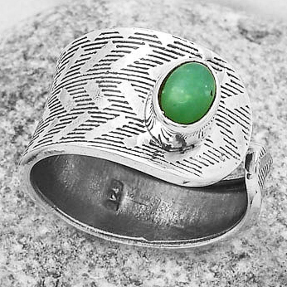 Adjustable Chrysoprase Australia Ring size-8.5 R-1319 SDR170112