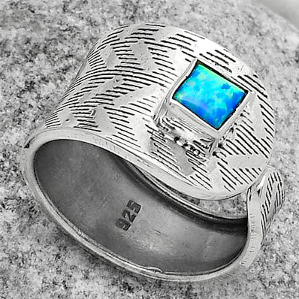 Adjustable - Fire Opal Ring size-8 R-1319 SDR170155