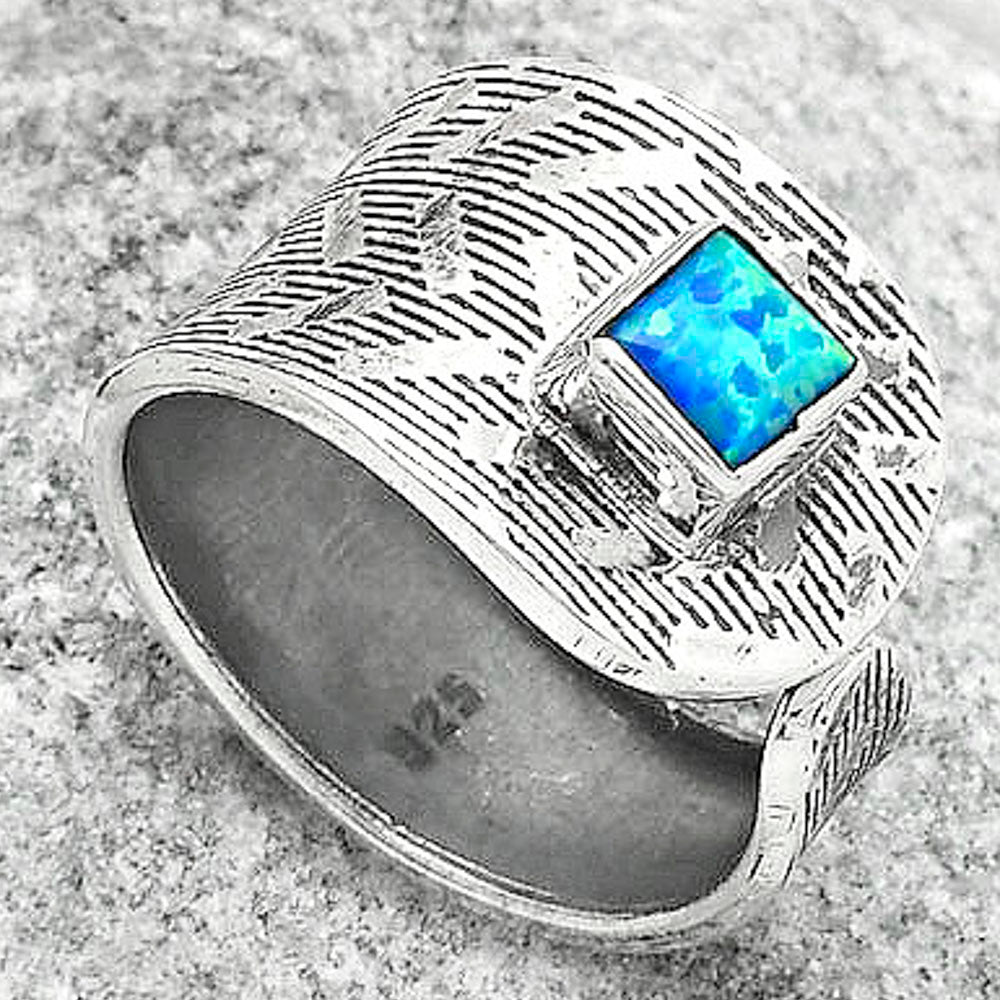 Adjustable - Fire Opal Ring size-7 R-1319 SDR170159
