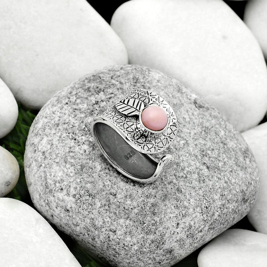 Adjustable - Pink Opal - Australia Ring size-6.5 R-1319 SDR170238
