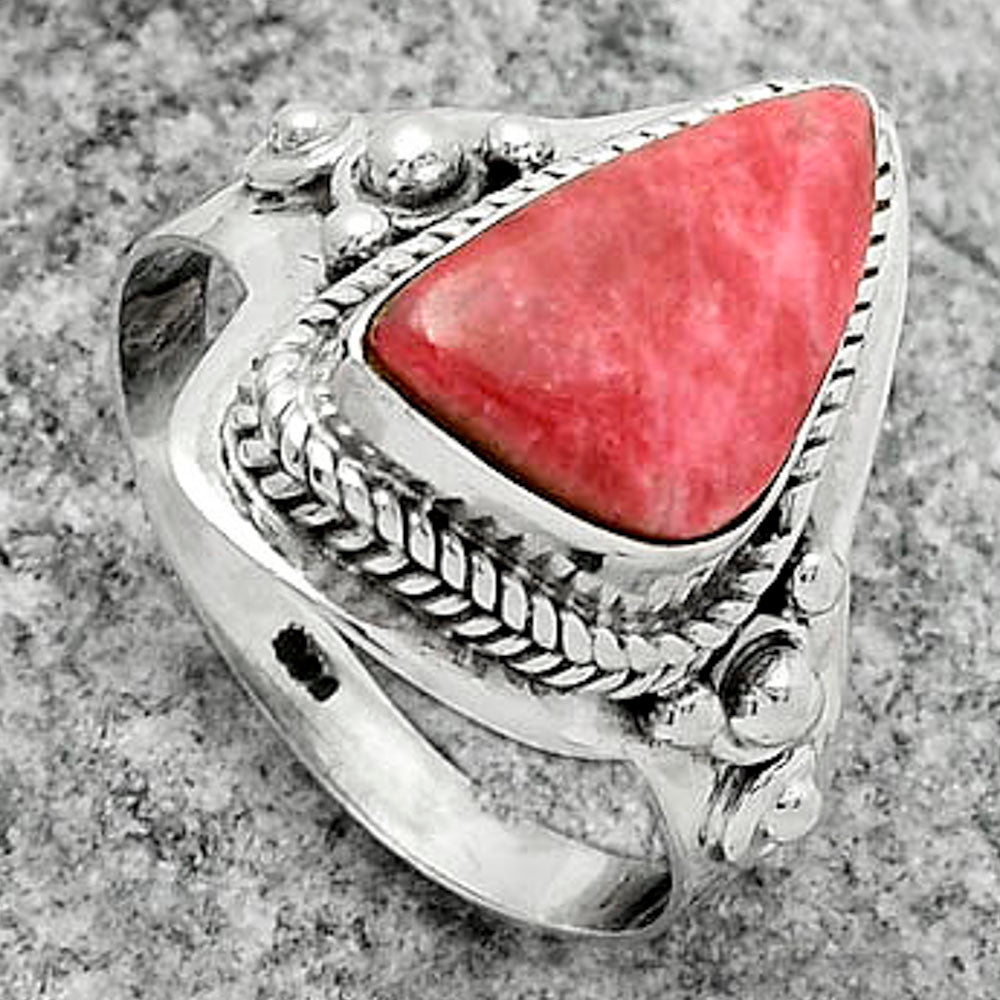 Natural Pink Thulite - Norway Ring size-7.5 R-1420 SDR170269