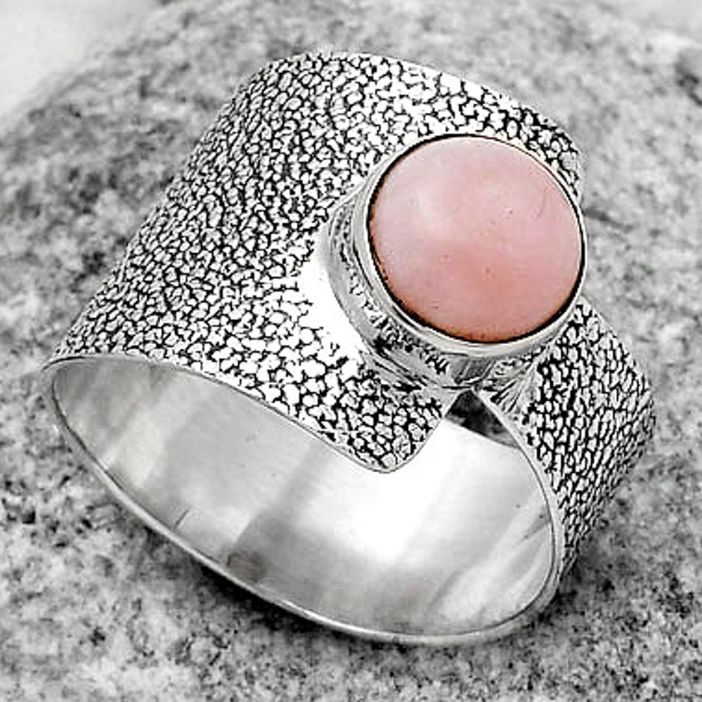 Natural Pink Opal - Australia Ring size-8.5 R-1606 SDR170401