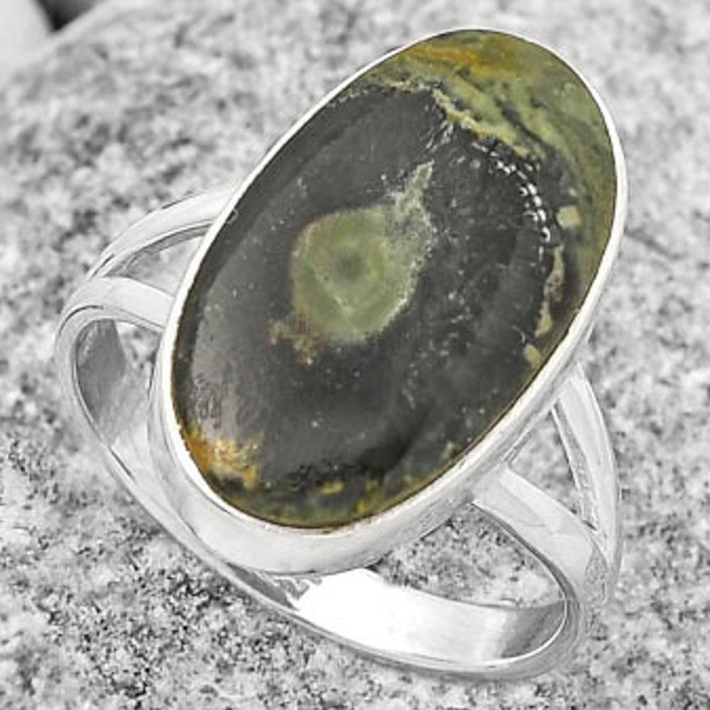 Natural Star Galaxy Jasper Ring size-8.5 R-1002 SDR170518
