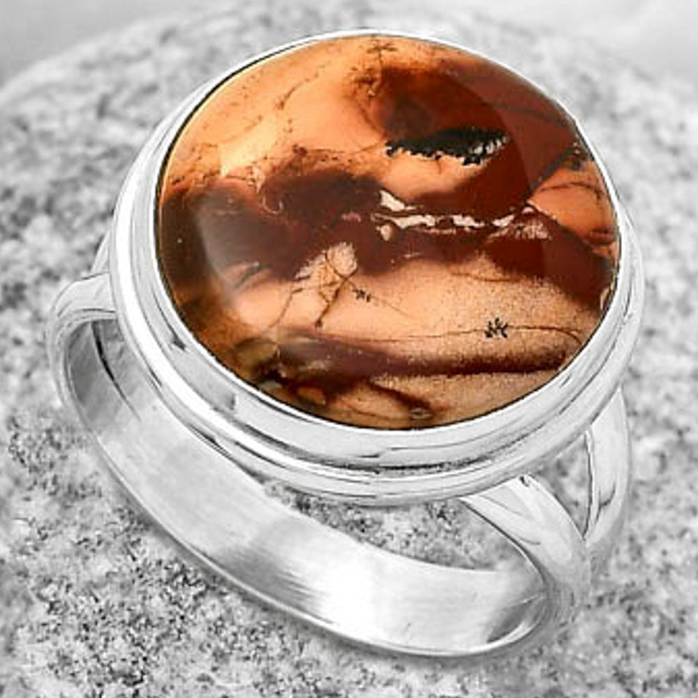 Natural Indian Paint Gemstone Ring size-7 R-1156 SDR170655