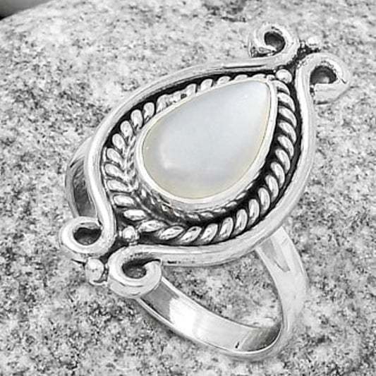 Natural Srilankan Moonstone Ring size-7 R-1108 SDR170762