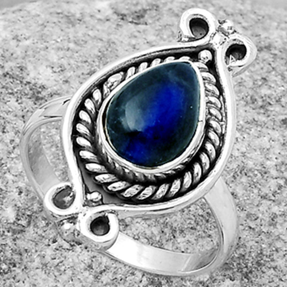 Blue Fire Labradorite - Madagascar Ring size-8.5 R-1108 SDR170783