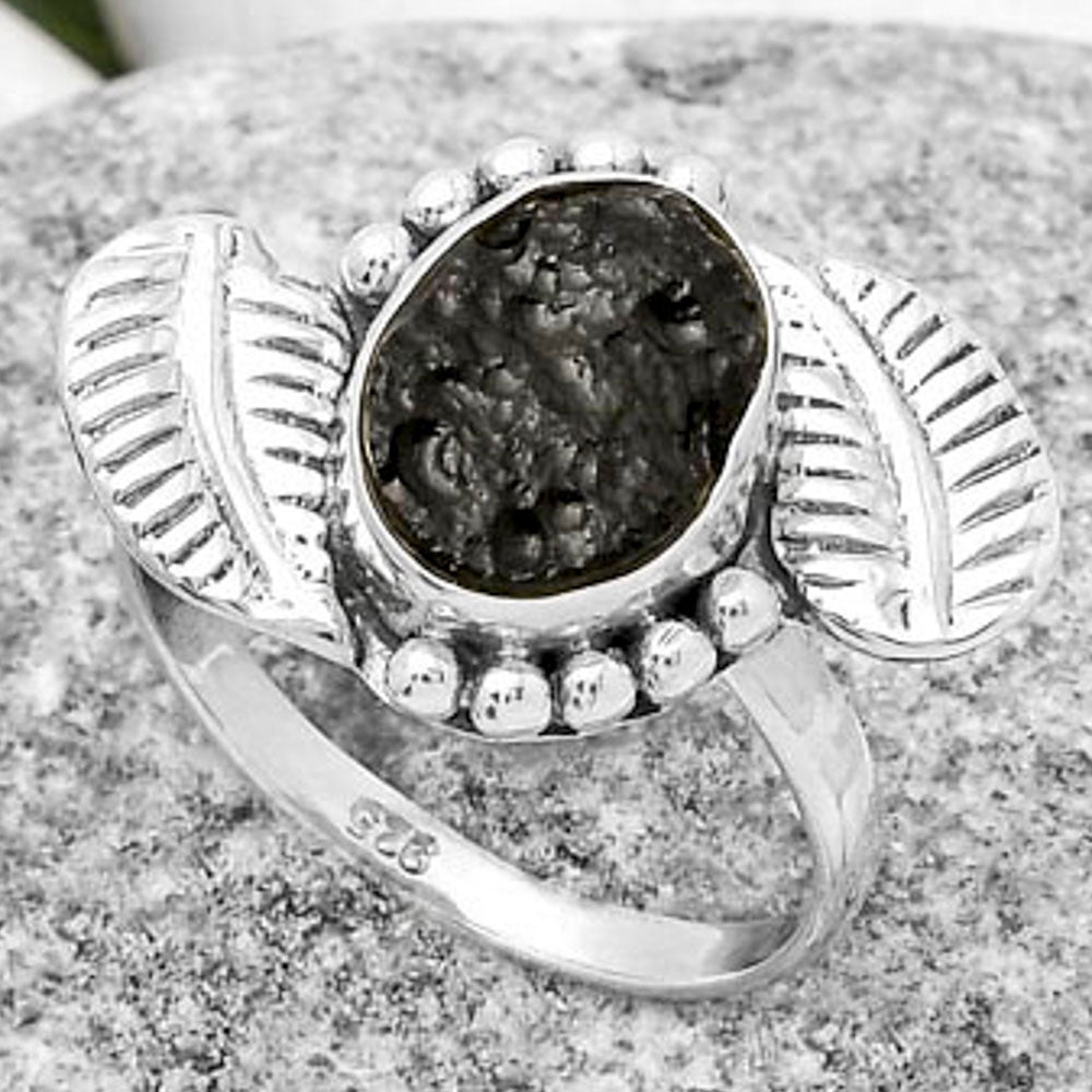 Southwest Design - Tektite Rough Ring size-8.5 R-1272 SDR170792