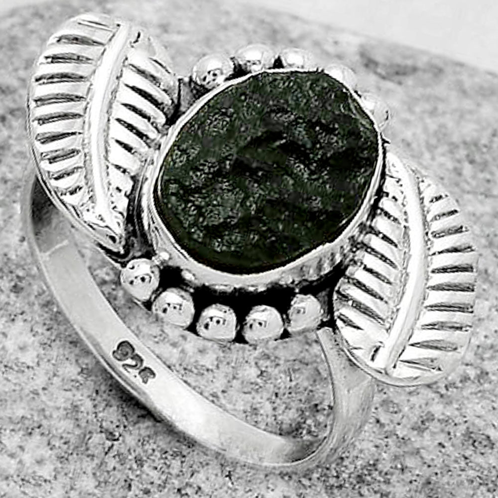 Southwest Design - Tektite Rough Ring size-8 R-1272 SDR170806