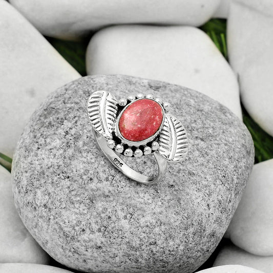 Southwest Design - Pink Thulite Ring size-8 R-1272 SDR170832