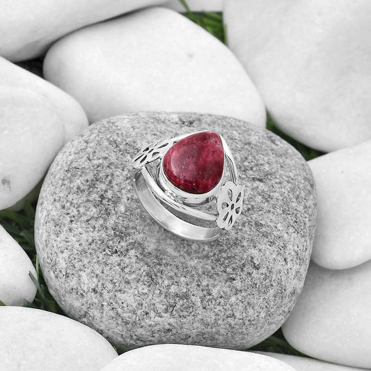 Natural Pink Thulite - Norway Ring size-8 R-1497 SDR172115