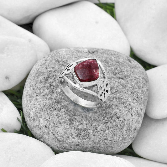 Natural Pink Thulite - Norway Ring size-8 R-1497 SDR172119