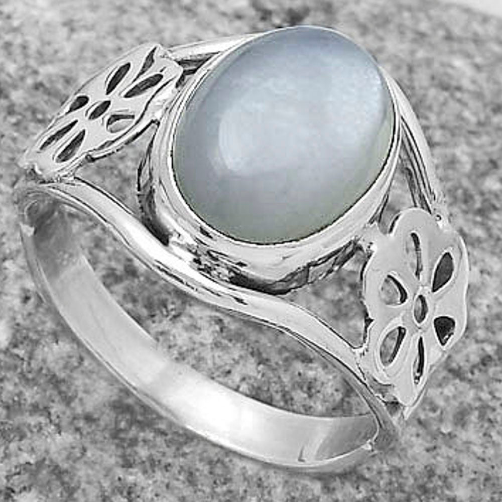 Natural Srilankan Moonstone Ring size-9 R-1497 SDR172138