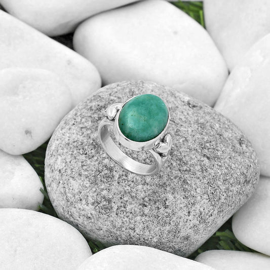 Natural Paraiba Amazonite Ring size-7 R-1261 SDR172175