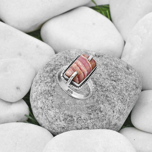 Natural Rhodochrosite Argentina Ring size-7.5 R-1635 SDR172246