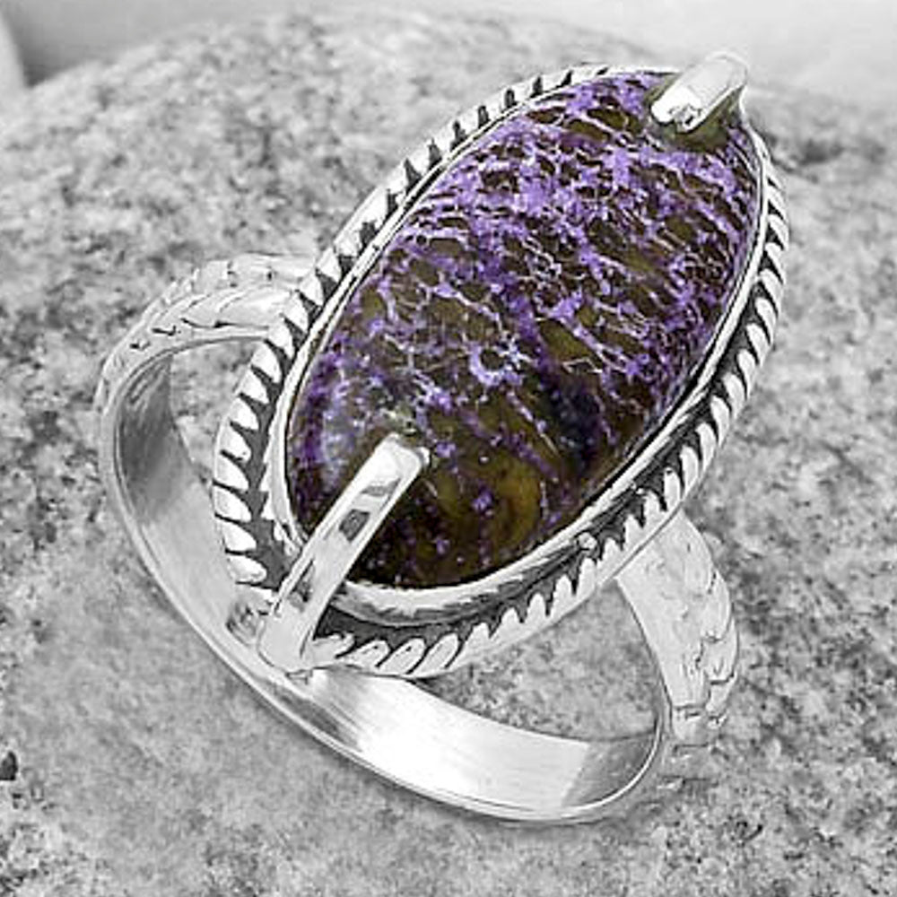 Natural Purpurite - South Africa Ring size-7.5 R-1635 SDR172278