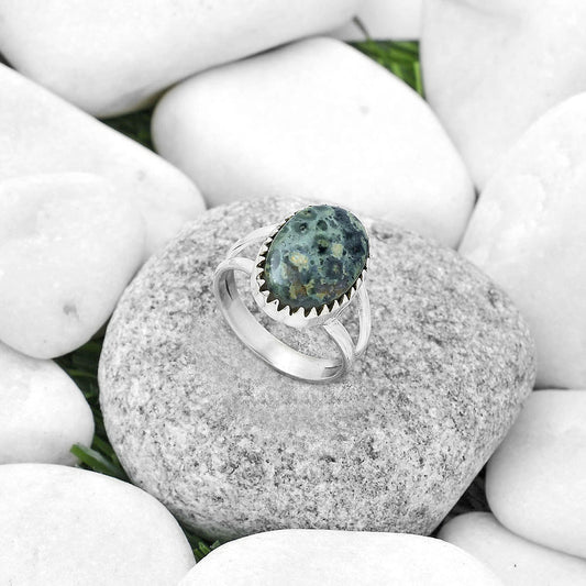 Natural Star Galaxy Jasper Ring size-8.5 R-1210 SDR172373