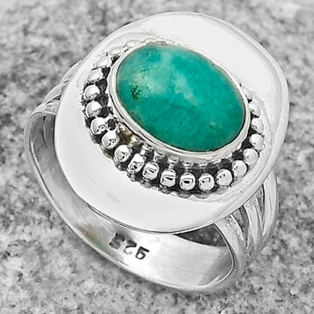 Natural Paraiba Amazonite Ring size-7 R-1458 SDR172426